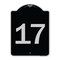 Signmission Sign with Number 17 Heavy-Gauge Aluminum Architectural Sign, 24" x 18", BS-1824-22905 A-DES-BS-1824-22905 - alternate 1